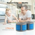thumbnail image 6 of VEVOR Evaporative Humidifier Replacement Filter, 2-Pack, Compatible with VEVOR 10L(2.64G) Model BZT-242 Evaporative Humidifier, Easy to Install for Prolong Filter Life, 6 of 9