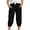 Black, variant on Girls High Withed White Space Pocket Skinny Pants For Kids With Comfortable Fit Solid Color Casual Trousers For Girls