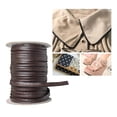thumbnail image 3 of Faux Leather Fold Bias Tape Binding Tape for Garment Decorating Patchwork Textile Webbing Sewing Piping Brown, 3 of 9