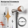 thumbnail image 2 of Outdoor Curtains for Patio Waterproof, Orange Purple Diamond Outdoor Privacy Panels Grommet, Modern Geometric Middle Century Blackout Outside Curtains for Porch/Cabana/Pergola/Gazebo 54"x84", 1 Panel, 2 of 8