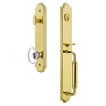 thumbnail image 3 of Grandeur 842074 Arc Solid Brass Rose Keyed Entry Single Cylinder Full Plate "C" Grip, 3 of 5