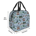thumbnail image 2 of Pofeuu Camping Caravan Print Lunch Bag Lunch Box Insulated Lunch Bag Adult Lunch Box for Men and Women, 2 of 5