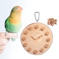 thumbnail image 6 of Bvdfgk Bird Chewing Toy Parrot Toy Bite Resistant Activity Block Parrot Puzzle Toy for clock shape, 6 of 9