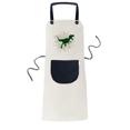 thumbnail image 1 of Strength Predator-prey Body Type Apron Adjustable Bib Cotton Linen BBQ Kitchen Pocket Pinafore, 1 of 3