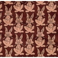 thumbnail image 4 of oneOone Organic Cotton Poplin Twill Fabric Rabbit Block Printed Fabric 1 Yard 42 Inch Wide, 4 of 4