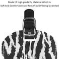 thumbnail image 4 of Square 2Pack PU Leather Tiger Skin Texture Cruise Luggage Tag with Privacy Cover and Name ID Tag for Travel Handbags Backpacks Luggage Tags, 4 of 6