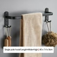 thumbnail image 2 of Toallero de baño, soporte para ropa, gancho para armario, perchero para puerta de baño o cocina 1 capa 40cm, 2 of 9