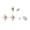 Mix, variant on 3 Pairs Sterling Silver Stud Earrings Set – Star, Moon, Planet and Sparkling CZ Studs, Dainty Minimalist Multi-Style Earrings for Women, Silver