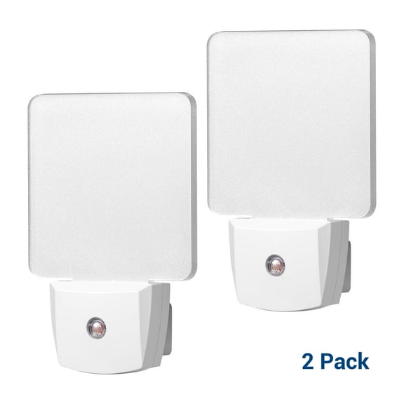 DEWENWILS 2 pack Night Light for Christmas and New Year 120VAC 9000-12000K Daylight Auto On/Off (3-20 Lux) 30,000-Hour Lifespan Energy-Efficient