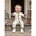 thumbnail image 6 of RUINIXCW Western Baby Cowgirl Cowboy Outfit Newborn Infant Girl Boy Spring Fall Winter Clothes Zipper Romper Boots Hats Print Long Sleeve Jumpsuit, 6 of 10