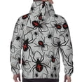 thumbnail image 7 of Salouo Spiders Pattern Men's Fall Hoodie Sweatshirt,Sport Hoodie with Pockets for Men Pullover Casual Hooded Sweatshirt-Large, 7 of 7