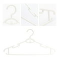 thumbnail image 3 of REGALWOVEN 10 Pack Plastic Non-Slip Hangers, Durable 360-degree Space Saving Clothes Hangers for Clothing, Closet, Coats, Pants, or Shirts White, 3 of 6