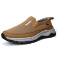 thumbnail image 6 of Men's Slip‑On Low Top Casual Walking Shoes, Fabric Upper Footwear with Curved Multi‑Tone Rugged Outsole for Daily Strolls and Light Travel Activities, 6 of 9