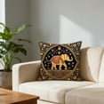 thumbnail image 1 of CaiYueKe Vintage Bohemian Elephants Series Pillow Cover Decorative Throw Pillowcase for Sofa Living Room Bedroom Home Decor Accent Cushion Polyester Fabric Soft Glossy Digital Print Modern Boho Chic, 1 of 7