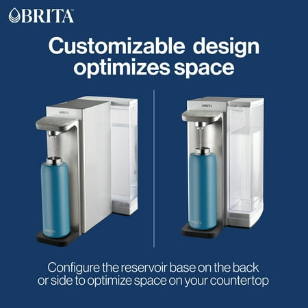 Hamilton Beach - Brita Hub Instant Powerful Countertop Water Filtration System - WHITE