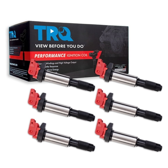 TRQ Ignition Coil Set 6 Piece High Temperature Epoxy Fits 01-13 BMW 325i 328i xDrive 330i 335i 528i X3 X5 Z4 1 Series M 135i 335is 740i