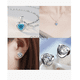 thumbnail image 3 of Flores Rosas Eternas Y Collar De Corazón color azul, 3 of 4