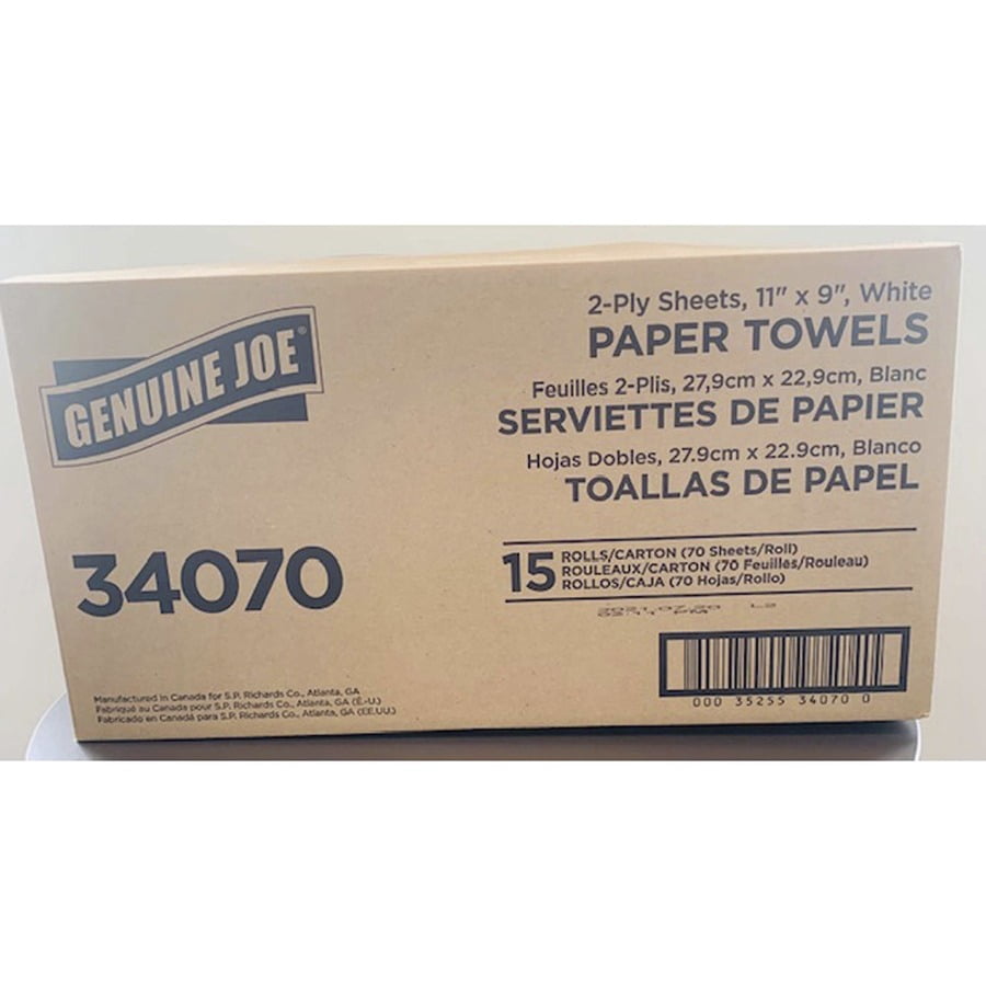 Genuine Joe 2-ply Paper Towel Rolls, Each
