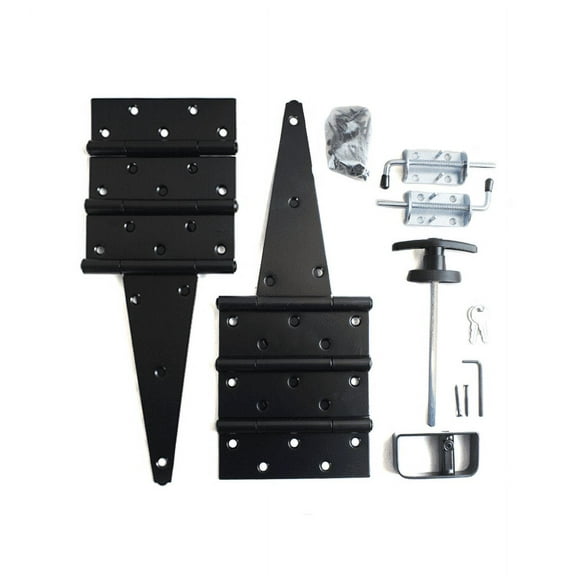 Shed Windows and More Double Door Hardware Kit 8" Hinge T-Handle Heavy Duty Barrel Bolts Shed Door Hinges
