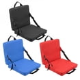 thumbnail image 2 of Outdoor Foldable Cushion Outdoor Foldable Chair with Backrest Soft Sponge Cushion Back Chair for Stadium and Beach, 2 of 9