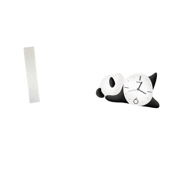 Pantalla de lámpara de pie,Lámpara de estudio minimalista con pantalla,Cubierta de luz Iluminación creativa para el dormitorio,Reloj de pared,Reloj de pared Panda Decoración del hogar Lindo