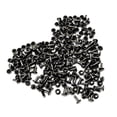 thumbnail image 6 of EHJRE 100 Sets Rivets Round Rivet Fasteners For Leather handwerkliches Dekor 6x10mm Grey Black, 6 of 9