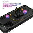 thumbnail image 4 of Samsung Galaxy S20 FE Case with 360 Rotating Ring Holder, Dteck Hybrid Rugged Shockproof Case Compatible Magnetic Car Mount Ring Grip Kickstand Cover for Samsung Galaxy S20 Fan Edition 5G, Black, 4 of 7