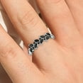 thumbnail image 4 of 0.40ct Alternating Marquise And Round black diamond moissanite 10k White Gold Wedding Band, 4 of 4