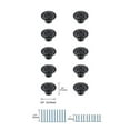thumbnail image 6 of Elegant Decor Home Decorative Corio 0.9" Diameter Matte Black Mushroom Knob Multipack (Set of 10), 6 of 6