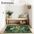 thumbnail image 3 of ODIKA 2'x3' Machine Washable Non-Slip Area Rug, Modern Octopus Tentacle High Traffic Rug, Green, 94244, 3 of 7