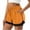 DD-Orange, variant on QATAINLAV Women's 2 in 1 Running Shorts Casual Drawstring Gym Workout Shorts with Liner Pockets High Waisted Athletic Short Pants Orange L