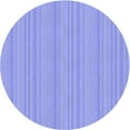 thumbnail image 1 of Ahgly Company Tapis d'Intérieur Rond Lavable en Machine Bleu Ardoise Clair Transitionnel, 7 Pieds Rond, 1 of 7