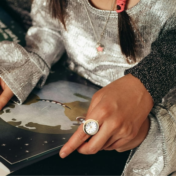 OULII Waterproof Small Watch for Students Stylish Finger Ring Design