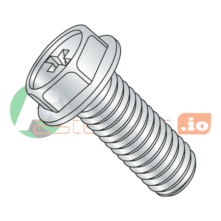 

6-32 x 5/16 Machine Screws / Phillips / Hex Washer Head / Steel / Zinc (Quantity: 10 000 pcs)