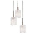 thumbnail image 3 of Woodbridge Lighting Candice 5-Light Glass Cluster Pendant in Nickel, 3 of 5