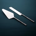 thumbnail image 3 of Nascent Steel Jason Design Cake Serving 2Pcs. Set, 3 of 5