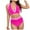 Red, variant on newwalpole Women Plus Size High Waisted Bikini - Ribbed Two Piece Swimsuit Tummy Control Bathing Suit V-Wired 2026 Swimwear Red for Size L