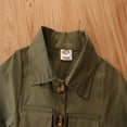 thumbnail image 6 of WIBACKER 1-6T Baby Girls Summer Short Sleeve Button Down Casual Jumpsuit Toddler Outfits-Green, 1-2T, 6 of 8