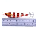 thumbnail image 6 of NIBOLOG Fishing Lure with 2 Hooks 10.5cm/9.5g Simulation Wood Shrimps Squid Hook Jigging Fishing Lures for Sea Fishing, 6 of 8