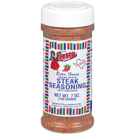 Fiesta Brand Texas Style Steak Seasoning, 7 oz jar