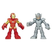 Playskool Heroes Marvel Super Hero Adventures Iron Man and Ultron Figures