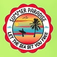 thumbnail image 5 of Wild Bobby Summer Paradise Let the Sea Set You Free Men Tee, 5 of 5