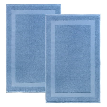 - Enchante Home Signature Turkish Cotton Bath Mat - Set of 2