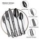 thumbnail image 5 of Juego de cubiertos de acero inoxidable de 40 piezas, juego de cubiertos pulido espejo, 8 cuchillos, 8 tenedores, 8 cucharas, 5 of 8