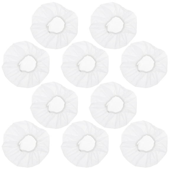 HERFIER 100Pcs Non-Woven Sanitary Headphone Ear Cover Disposable Headset Covers 3.54x3.54x0.04in