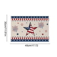 thumbnail image 3 of American Independence Day Placemats Set of 1, Patriotic 4th of July Table Mats, Washable Polyester Table Decor for Dining & Party, Stars and Stripes Themed Tablecloth, 3 of 6