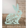 thumbnail image 5 of Easter Hello Spring Bunny Sign Wood Glittered Hello Rl1710, 5 of 5