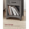 thumbnail image 6 of Rustic Farmhouse Nightstand with Charging Station - Versatile Storage Solution for Bedroom and Living Room, 6 of 7
