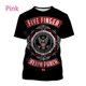 thumbnail image 1 of Hot Pop Band Five Fingers Death Fist 3D Printed T-shirt Fashion Men's Hip Hop Harajuku Unisex Oversized Crew Neck T-shirt Top, 1 of 1