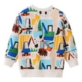 thumbnail image 3 of Karoyedx Baby Boys Clothes Toddler Boy Clothes Fall Winter Outfits Sweatshirt Long Sleeve Shirt Animal Tops Boys Clothes White Size,7 Yerars, 3 of 9